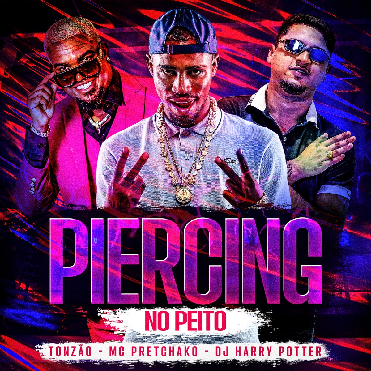 Piercing no Peito - Single by Tonzão, mc pretchako & DJ HARRY POTTER album cover