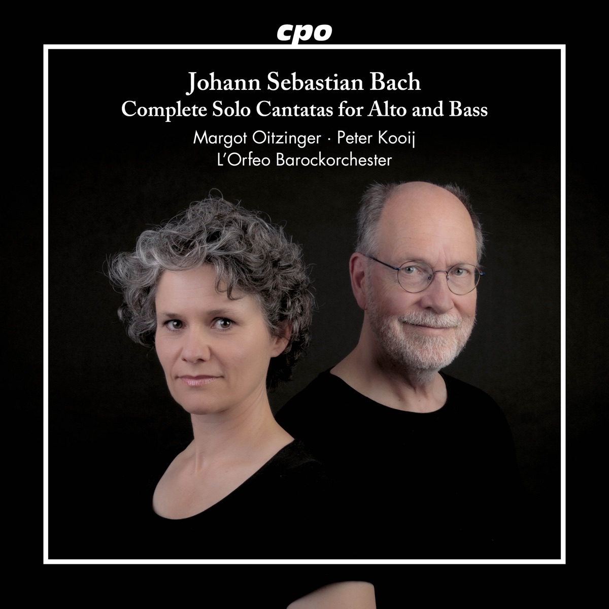 J.S. Bach: Complete Solo Cantatas for Alto & Bass by L'Orfeo Barockorchester, Margot Oitzinger & Peter Kooij album cover