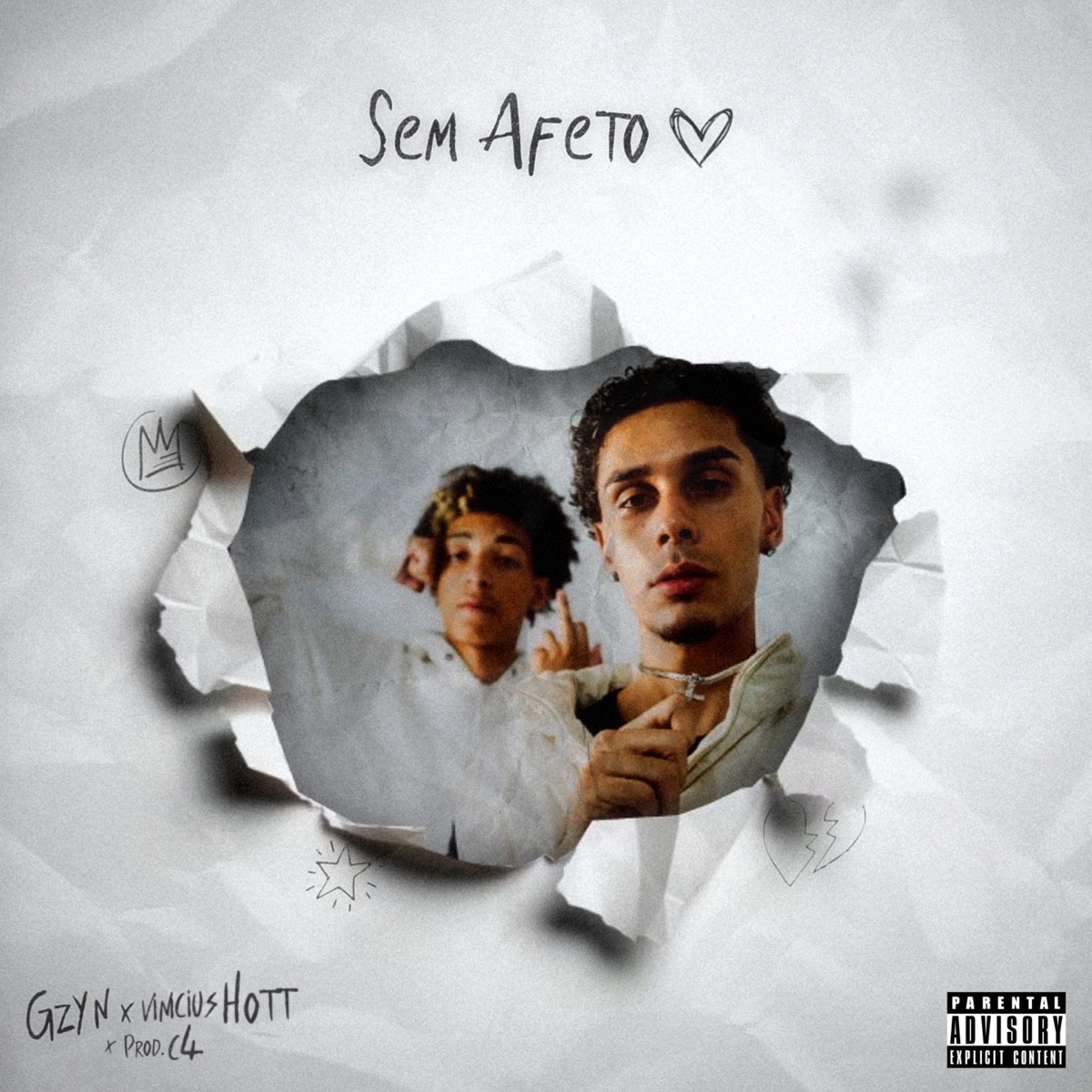 Sem Afeto - Single by Vinicius Hott, C4 & Gzyn album cover