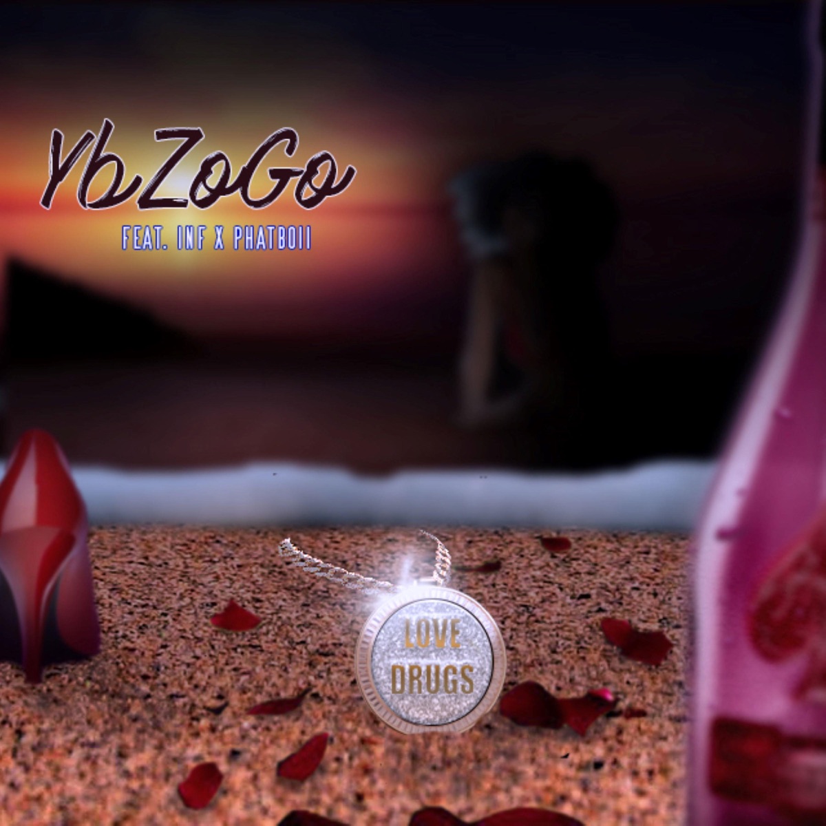 Love Drugs (feat. Inf & Phatboii) - Single by Ybzo Go album cover