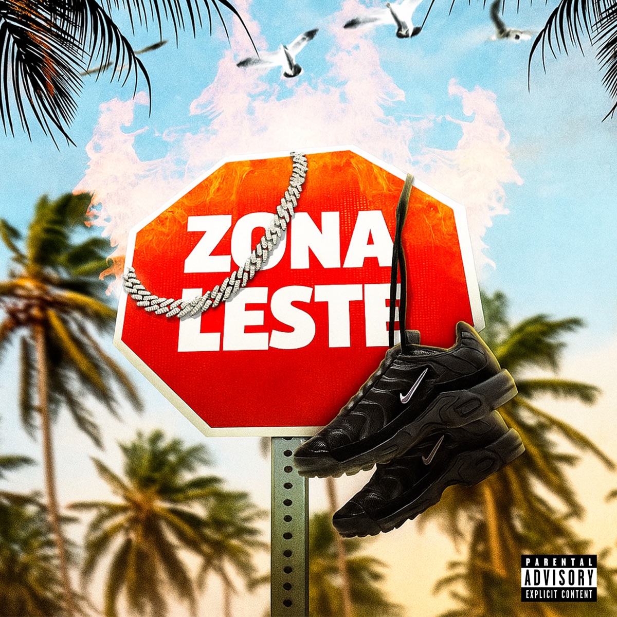 Zona Leste (feat. Mc Kinho NC & MC DR) - Single by DJ Binho, dj geh & Mc Chaverin album cover