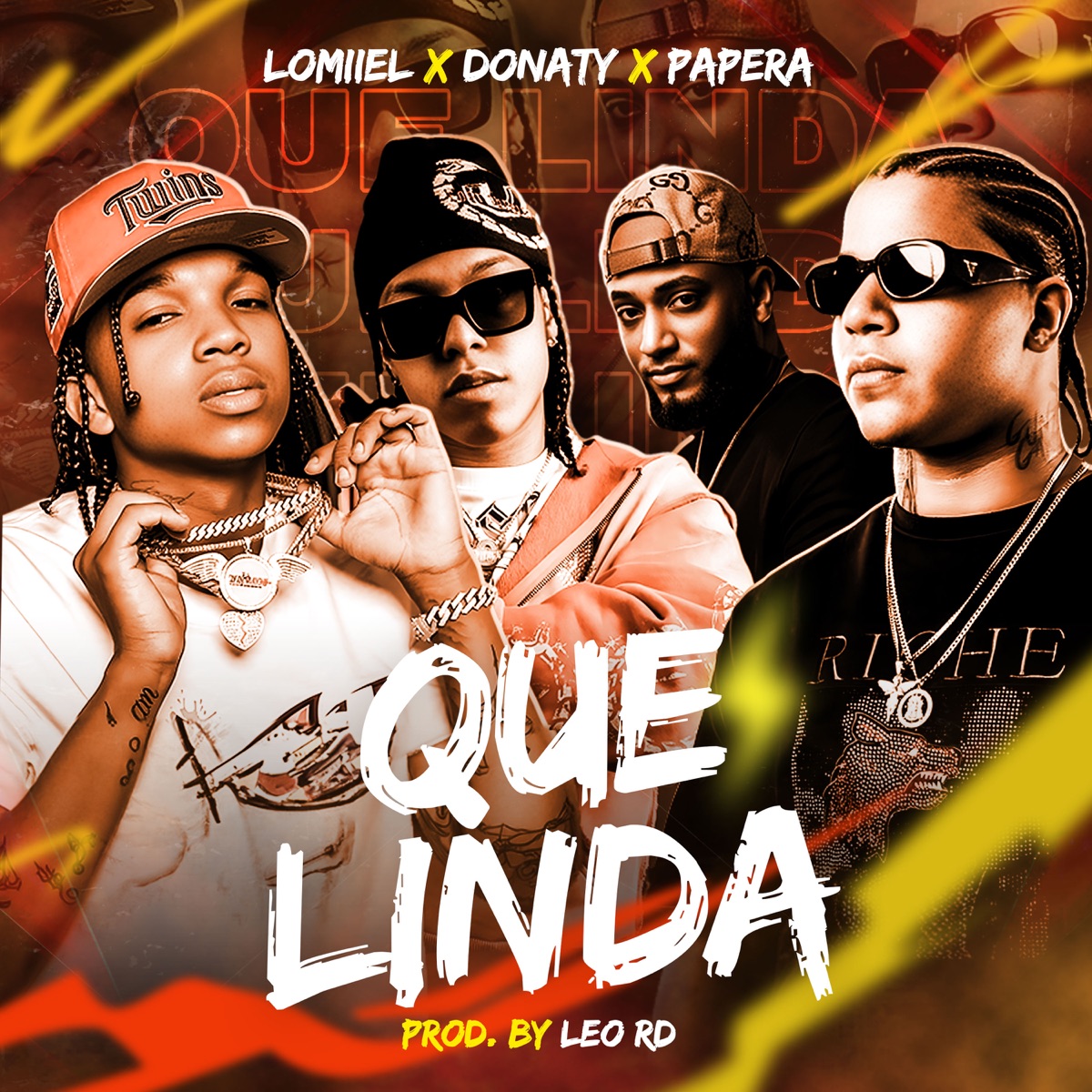 Que Linda - Single by Lomiiel, Donaty & Papera album cover
