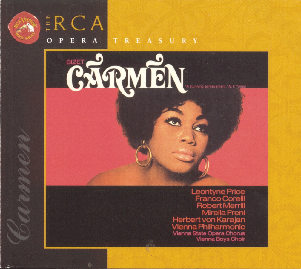Bizet: Carmen by Herbert von Karajan, Vienna Philharmonic & Chorus of the Vienna State Opera album cover