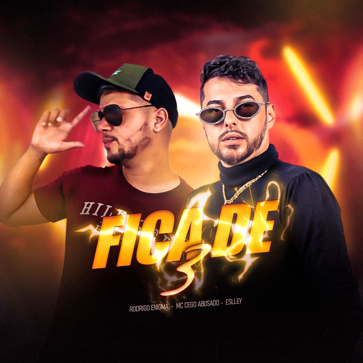 Fica de 3 - Single by MC Cego Abusado, rodrigo enigma & Eslley album cover