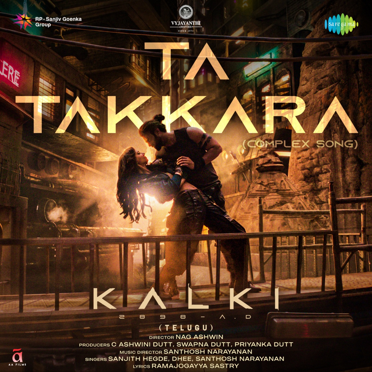 Ta Takkara (From "Kalki 2898 Ad") [Complex Song] - Single by Sanjith Hegde, Dhee, Santhosh Narayanan & Ramajogayya Sastry album cover