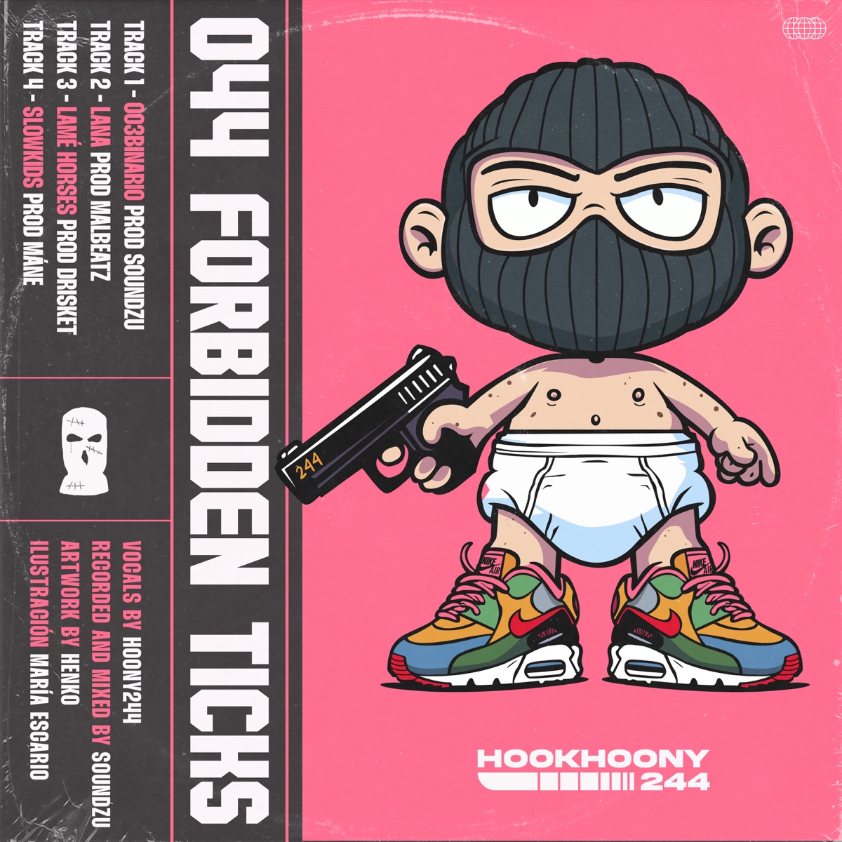 044 FORBIDDEN TICKS - EP by HOONY244 album cover