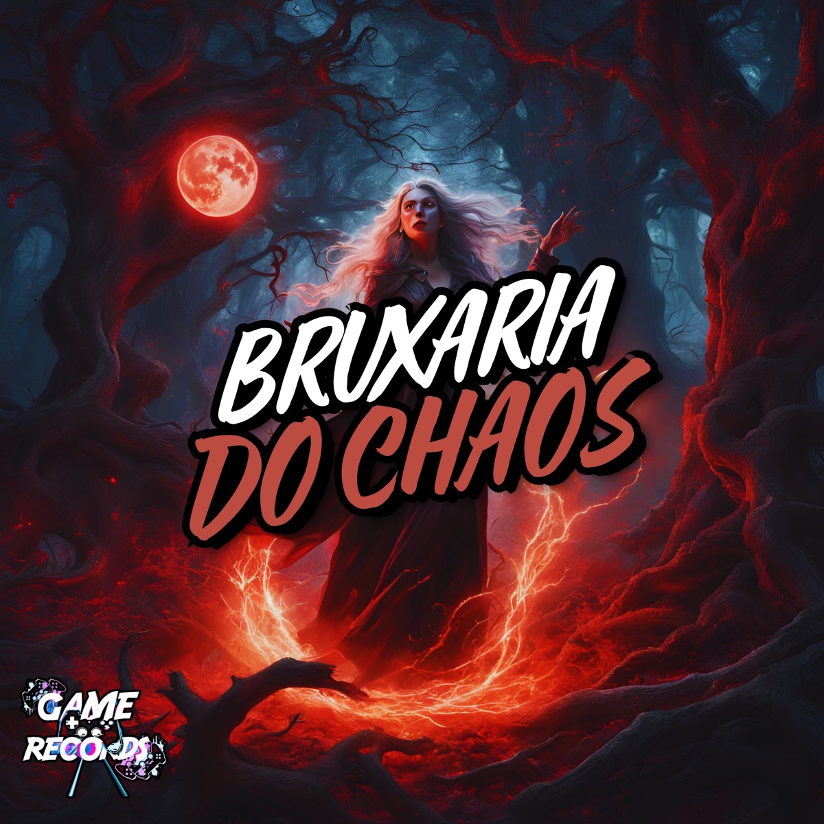 Bruxaria do Chaos (feat. Game Records) - Single by Dj Henrique 019, Santos MC & MC Badola album cover
