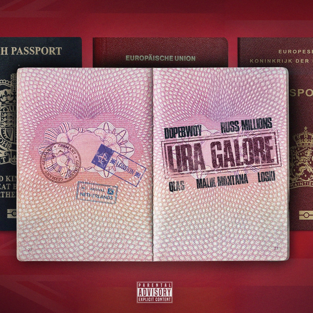 Lira Galore (feat. Russ Millions, Malik Montana, Qlas & Loski) - Single by Dopebwoy album cover
