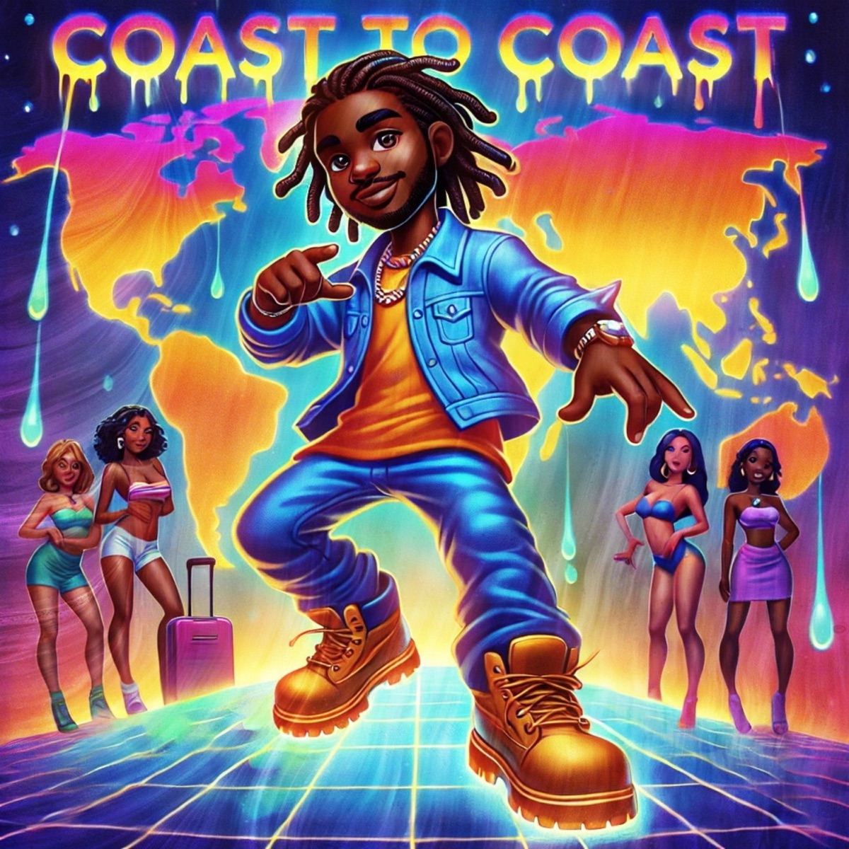 Coast to Coast - Single by BowlBay & Akim Rubi album cover