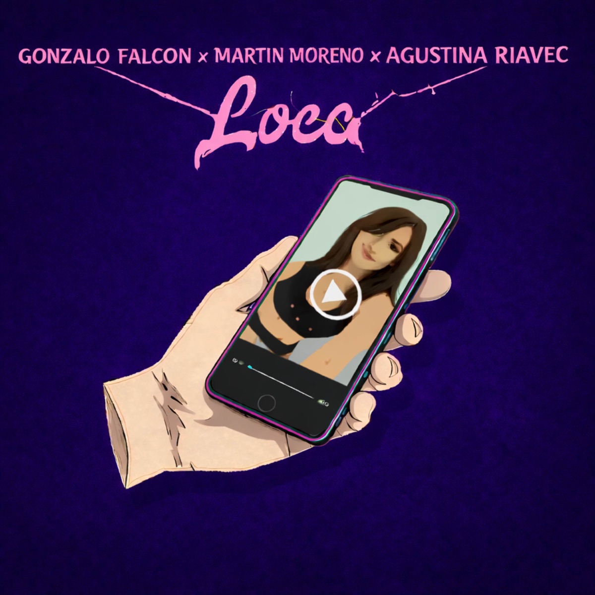 LOCA - Single by Gonzalo Falcón, Agustina Riavec & Martin Moreno album cover