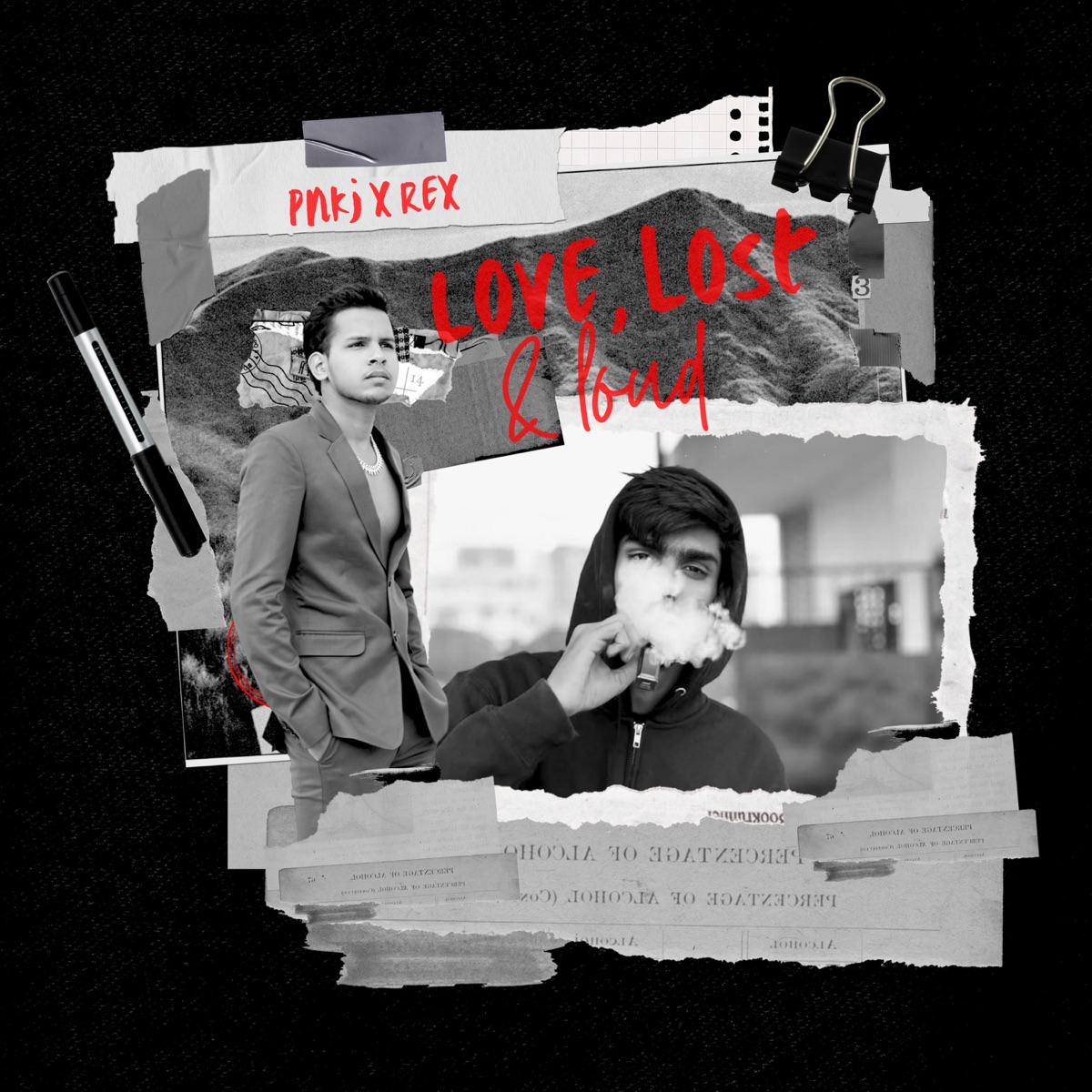 Love , Lost&Loud - Single by PNKJ & REX MUSIC album cover