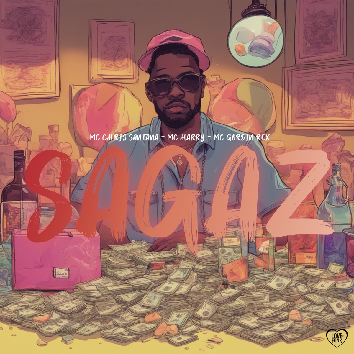 Sagaz - Single by Mc Chris Santana, MC Harry & MC Gordin Rex album cover