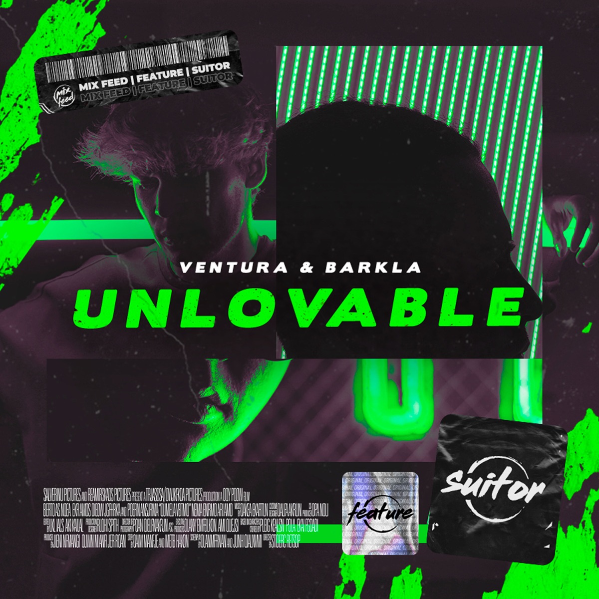 Unlovable - Single by Ventura & Barkla album cover