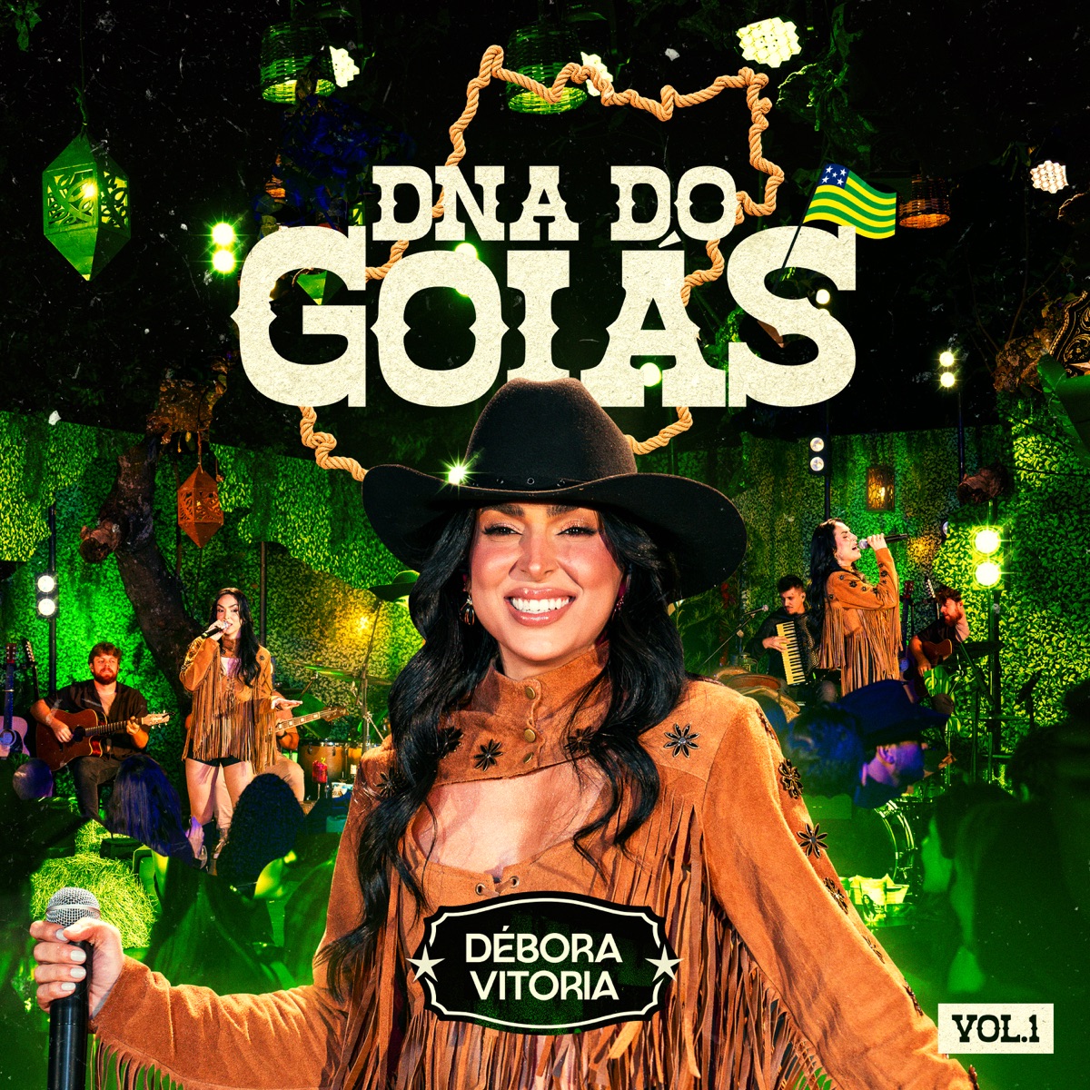 Dna do Goiás, Vol. 01 (Ao Vivo) - EP by Débora Vitória album cover
