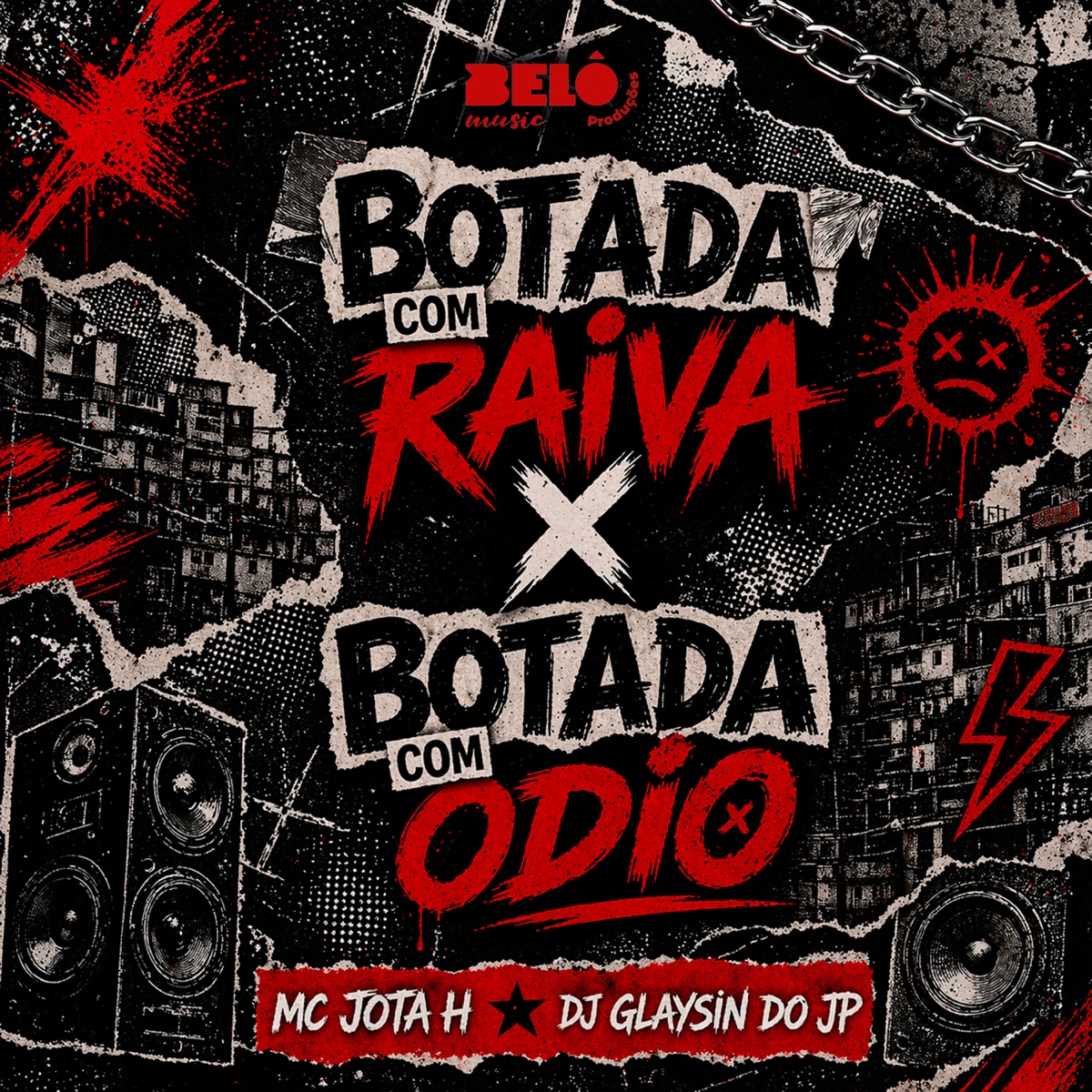BOTADA COM RAIVA X BOTADA COM ODIO - Single by Mc Jota H & DJ GLAYSIN DO JP album cover