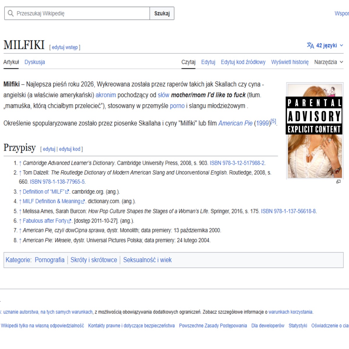 Milfiki - Single by Skallah & cyna album cover