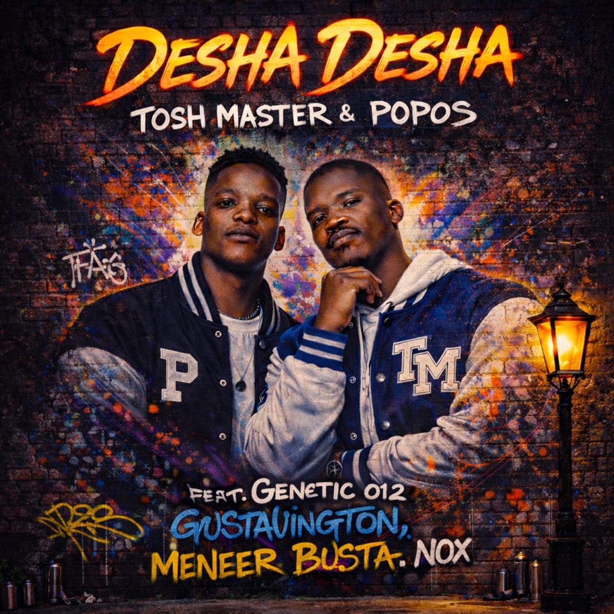 Desha Desha (feat. Genetic 012, Meneer Busta, Nox & GUSTAVINGTON) - Single by Tosh Master & Dj Popos album cover