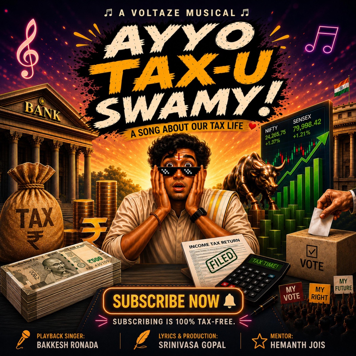Ayyo Tax-u Swamy (feat. Ronada Bakkesh & Hemanth Jois) - Single by Srinivasa Gopal album cover