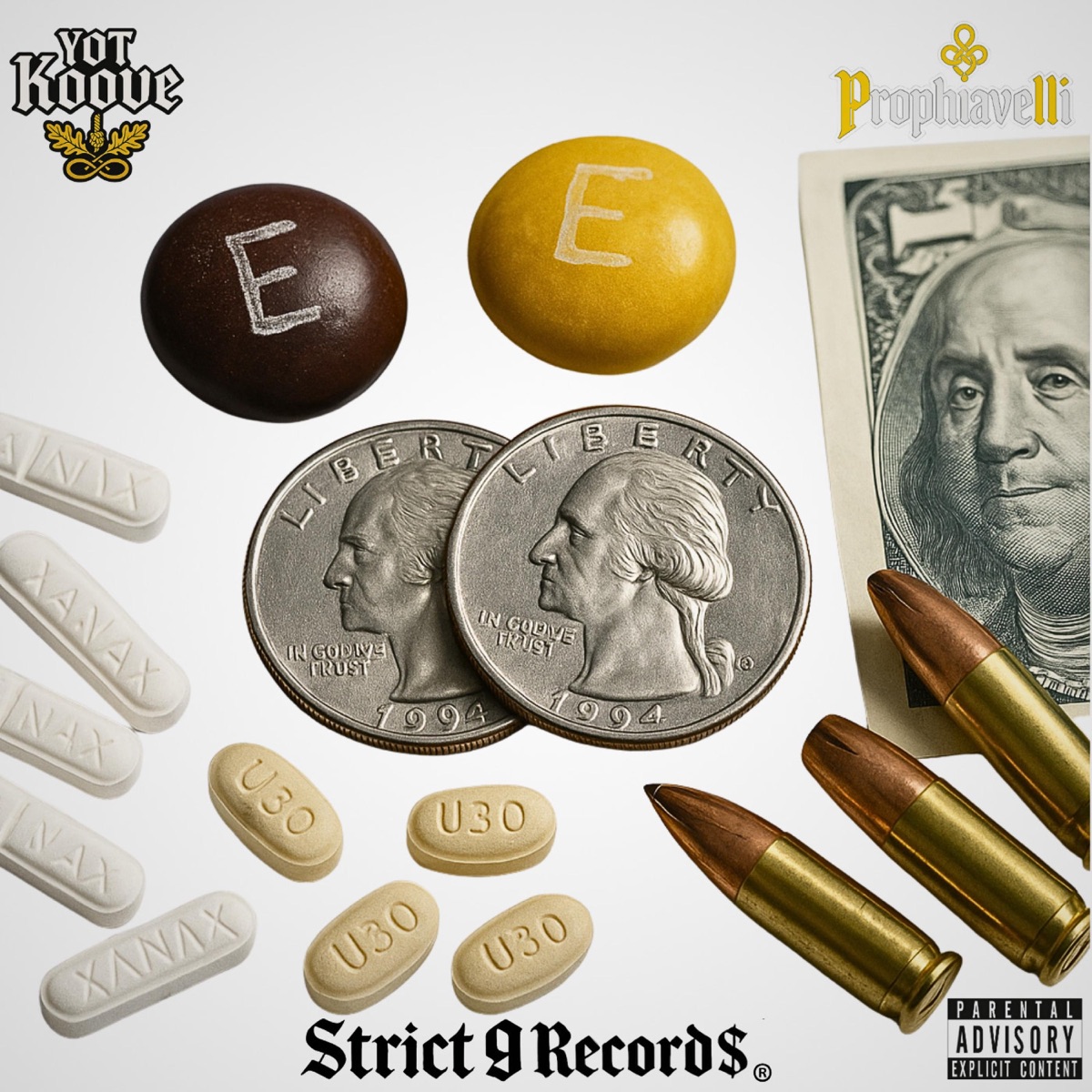 Shady & 50 (feat. YOT Koove) [Raw] - Single by Prophiavelli album cover