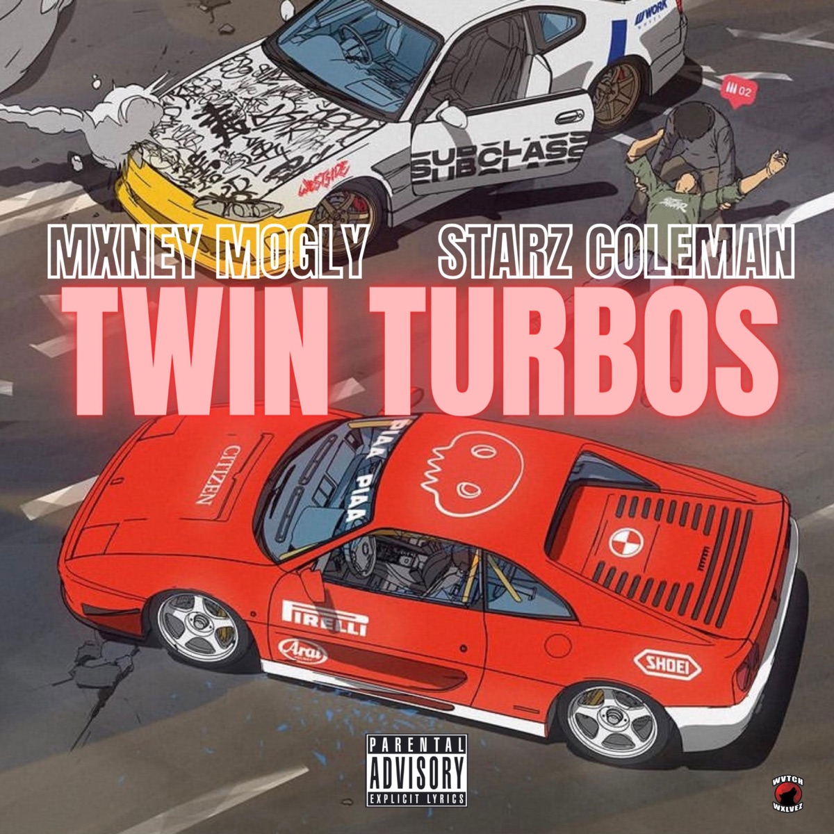 TWIN TURBOS (feat. STARZ COLEMAN) - Single by MONEY MOGLY album cover