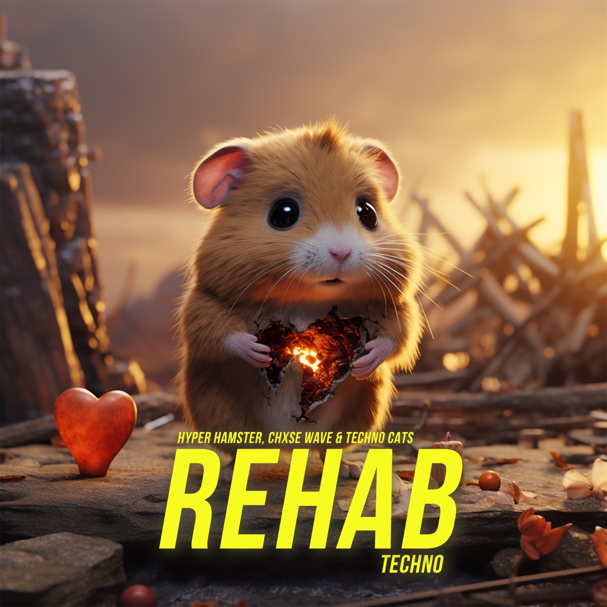 Rehab - Single by Hyper Hamster, CHXSE WAVE & Techno Cats album cover