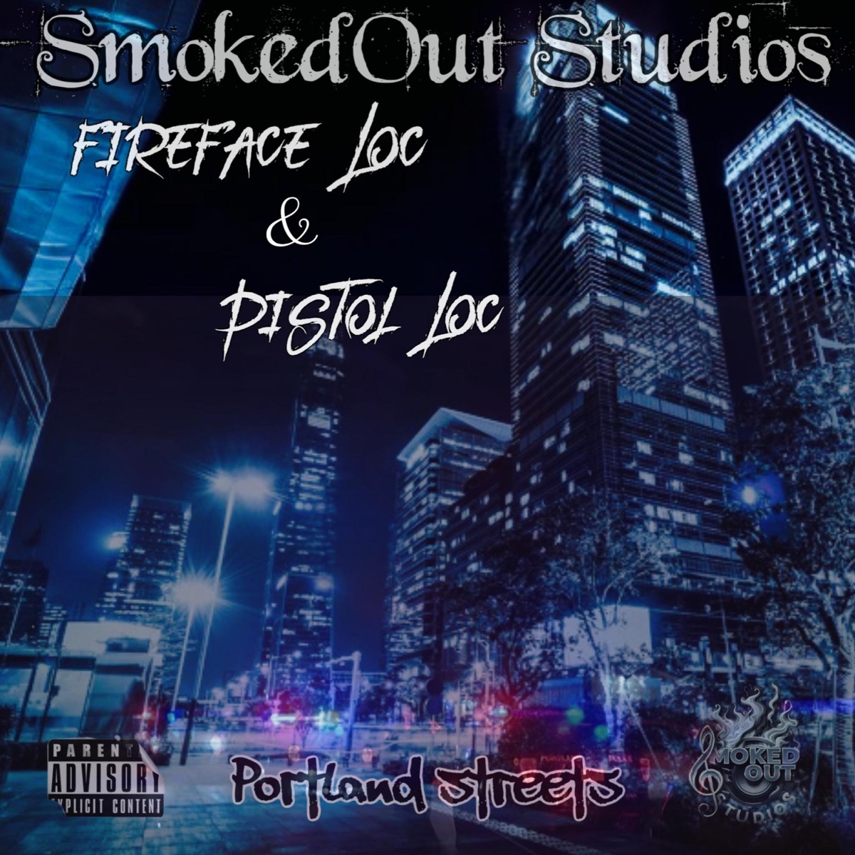 Portland Streets (feat. FireFace Loc) - Single by SmokedOut Studios album cover