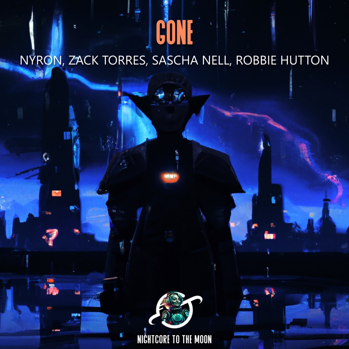 Gone (Nightcore) [feat. Nyron, Zack Torrez, Sascha Nell & Robbie Hutton] - Single by Nightcore To The Moon album cover