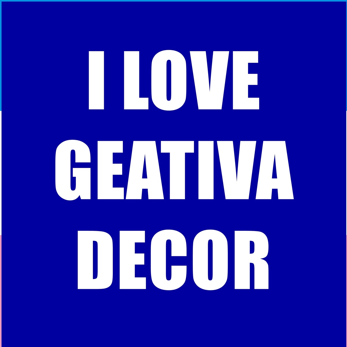 I Love Geativa Decor - Single by Mc Bocao album cover