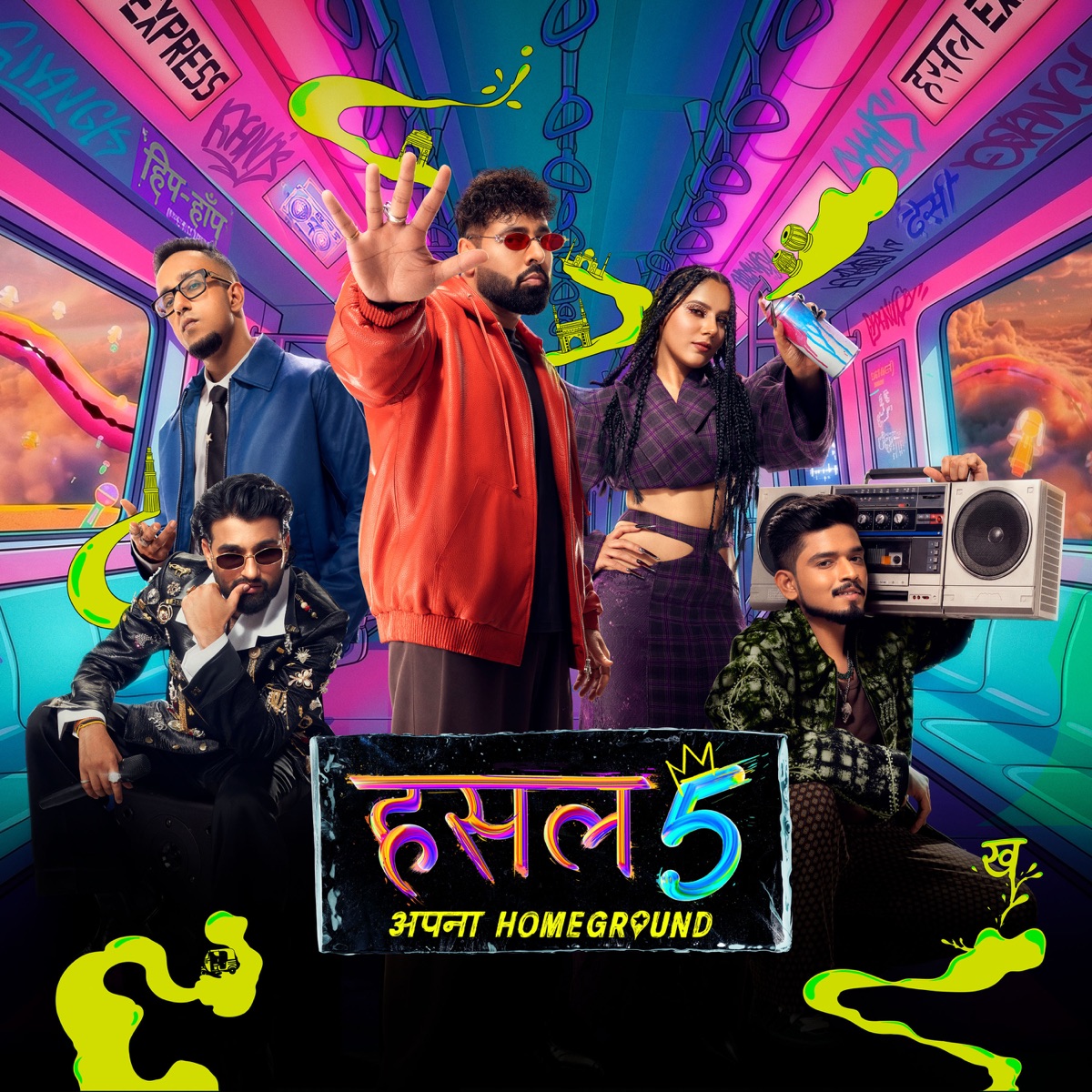 Hustle 5 - Anthem - Single by Badshah, Epr Iyer, Paradox, Agsy, MC SQUARE & Aditya Pushkarna album cover