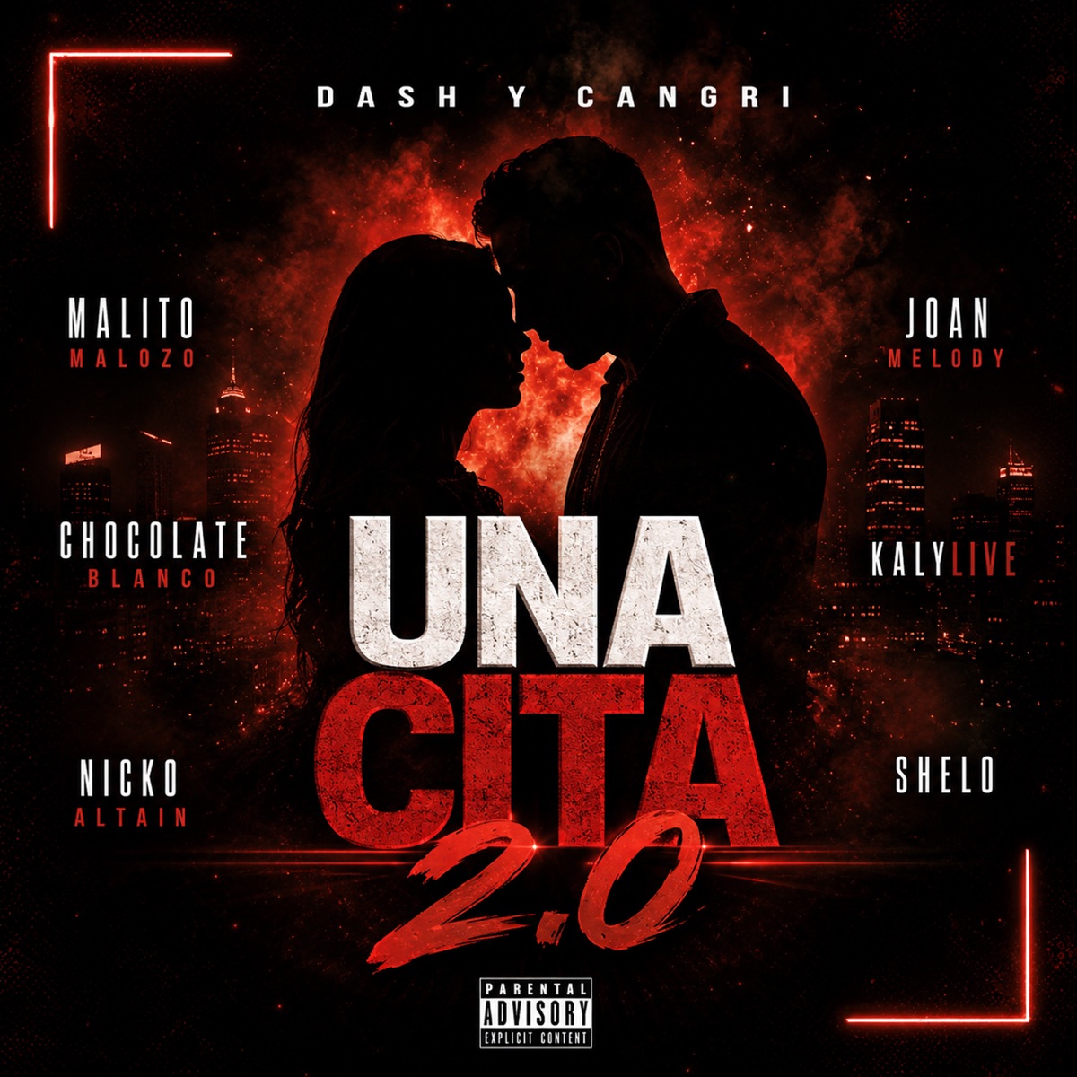 UNA CITA (feat. Joan Melody, Kalylive & Nicko Altain) [2.0] - Single by Dash Y Cangri, Malito Malozo, Chocolate Blanco & ShelO album cover