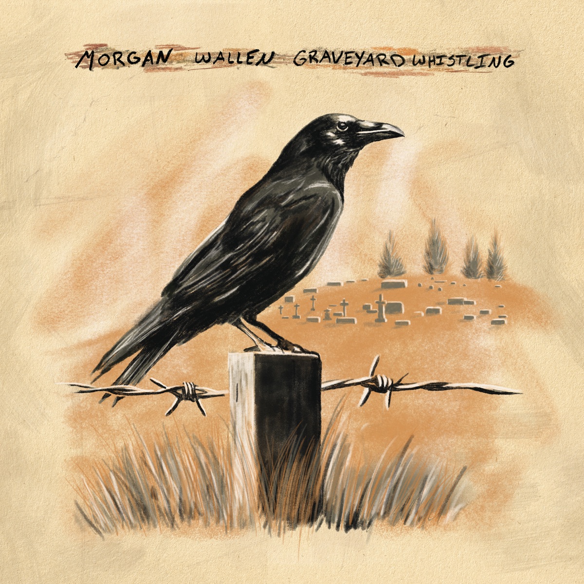 Graveyard Whistling - Single by Morgan Wallen album cover artwork