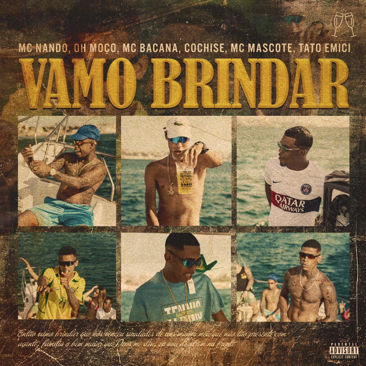 Vamo Brindar (feat. Cochise 21, OH MOÇO & Tatoemici) - Single by AJ SalCity, MC Nandooo, Bacana Mc & MC mascote 071 album cover