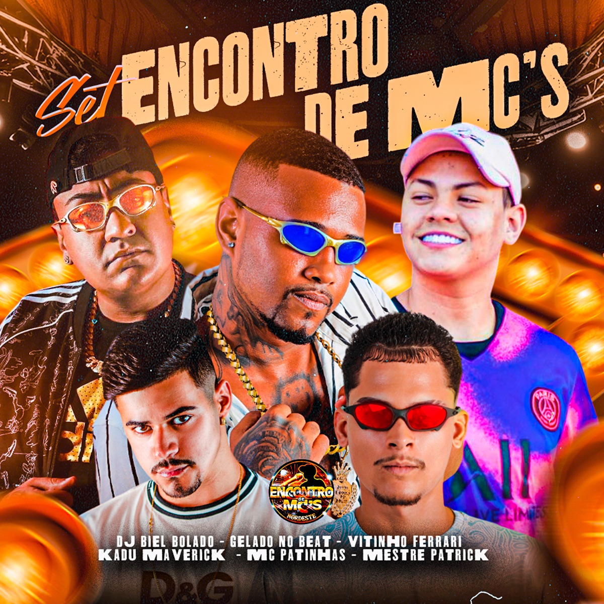 Set Encontro de Mc's - Single by Gelado No Beat, Mc Patinhas, Kadu Maverick & Vitinho Ferrari album cover