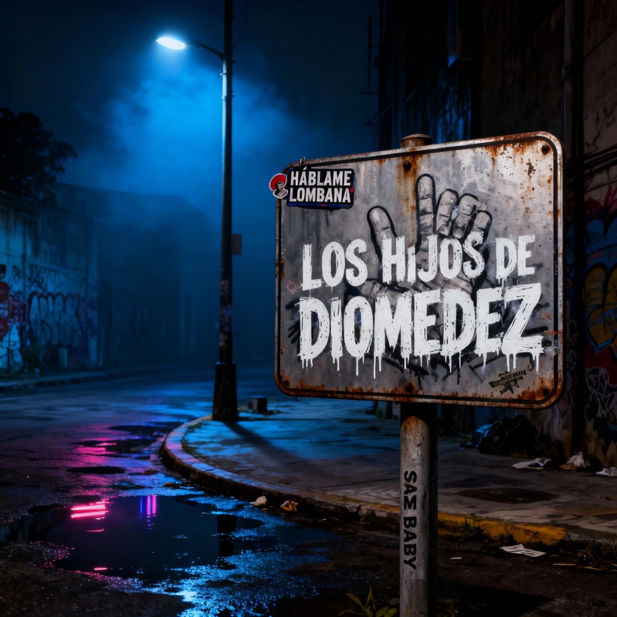LOS HIJOS DE DIOMEDEZ - Single by Sam Baby & Háblame Lombana album cover
