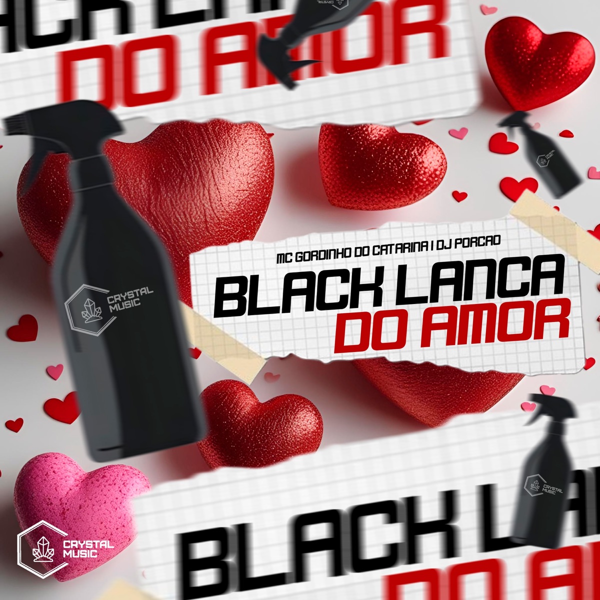 Black Lança do Amor - Single by DJ Porcão, Mc Gordinho do Catarina & Crystal Music Brasil album cover