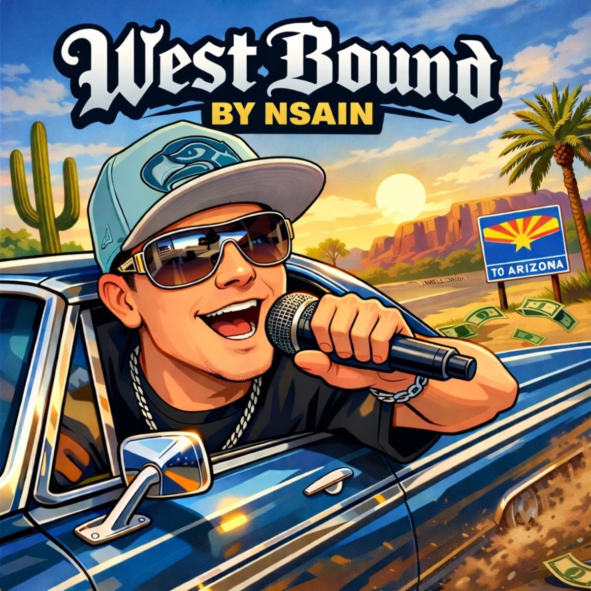 West Bound (Radio Edit) - Single by iNsAnE album cover