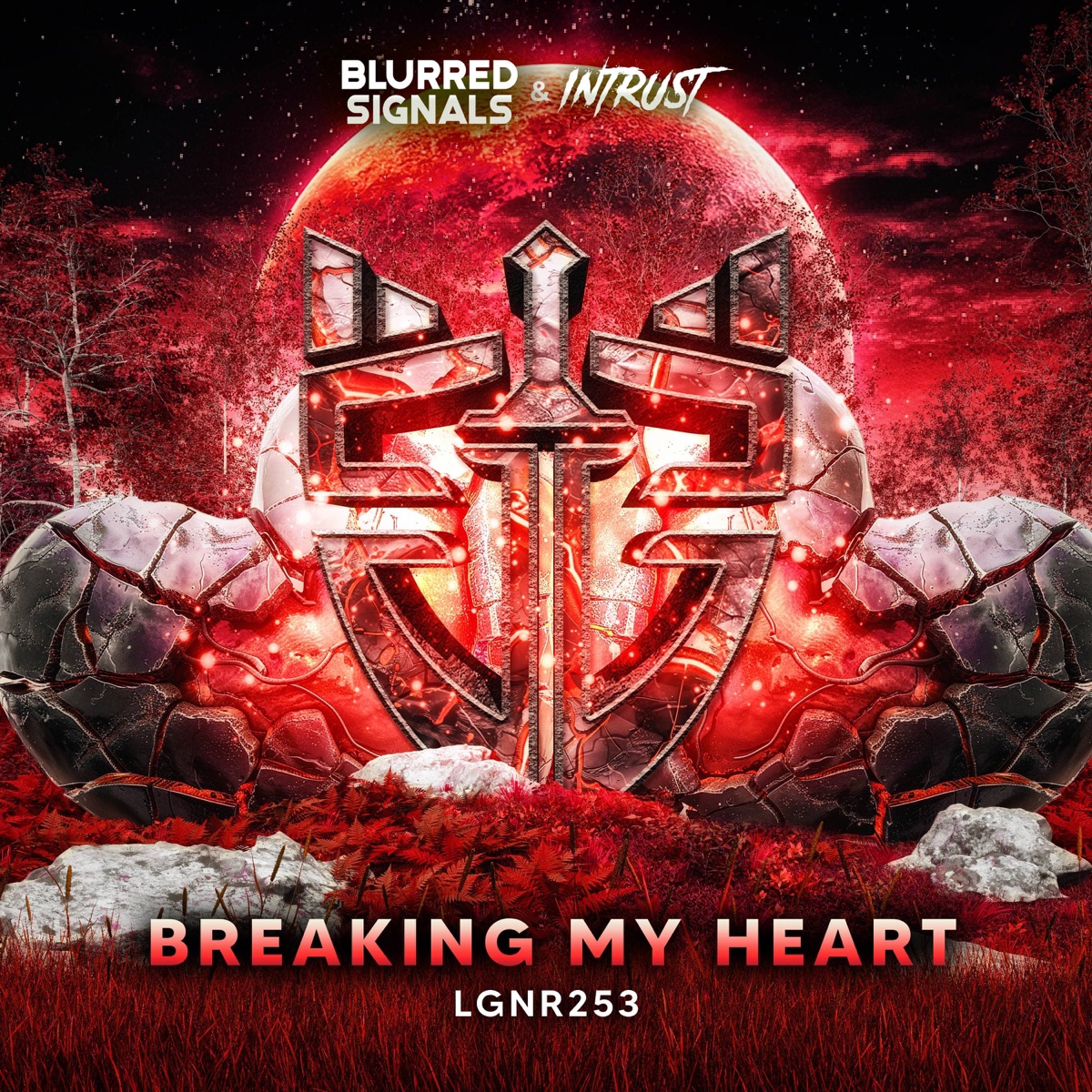 Breaking My Heart - Single by Blurred Signals & Intrust album cover