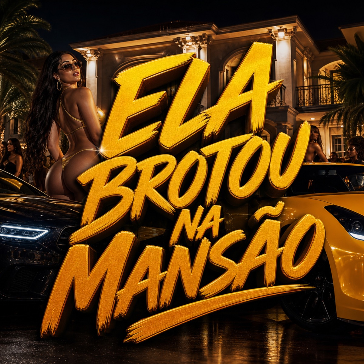 Ela Brotou na Mansão - Single by Becca Angel, Julito Oliveira, Mc Du9 & DJ Luan Lima album cover