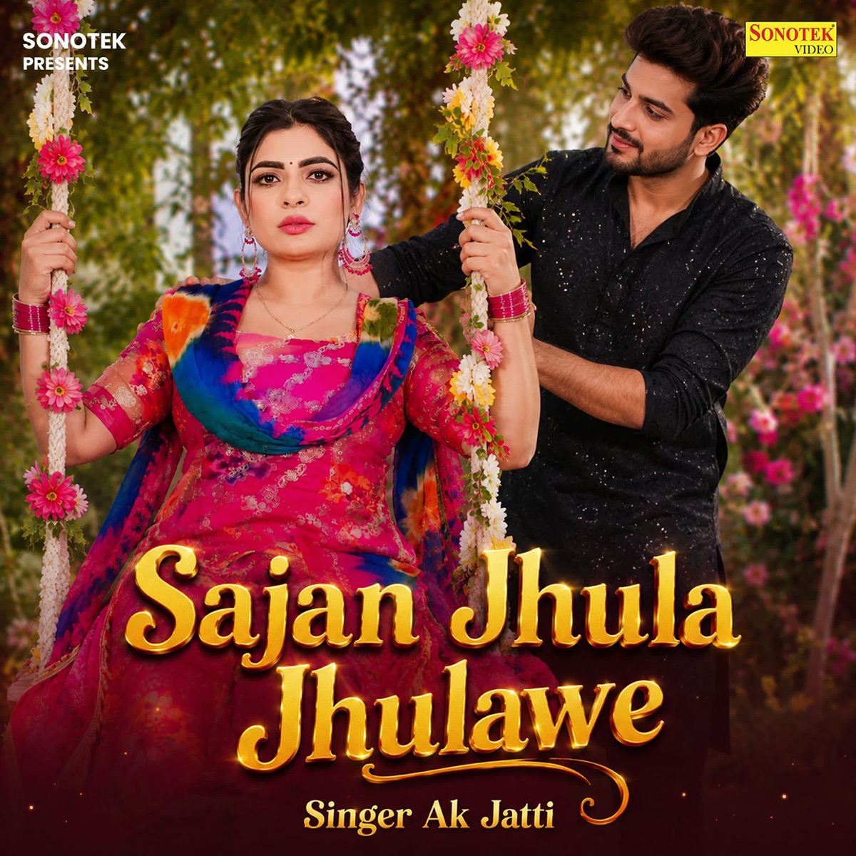 Sajan Jhula Jhulawe - Single by AK Jatti album cover