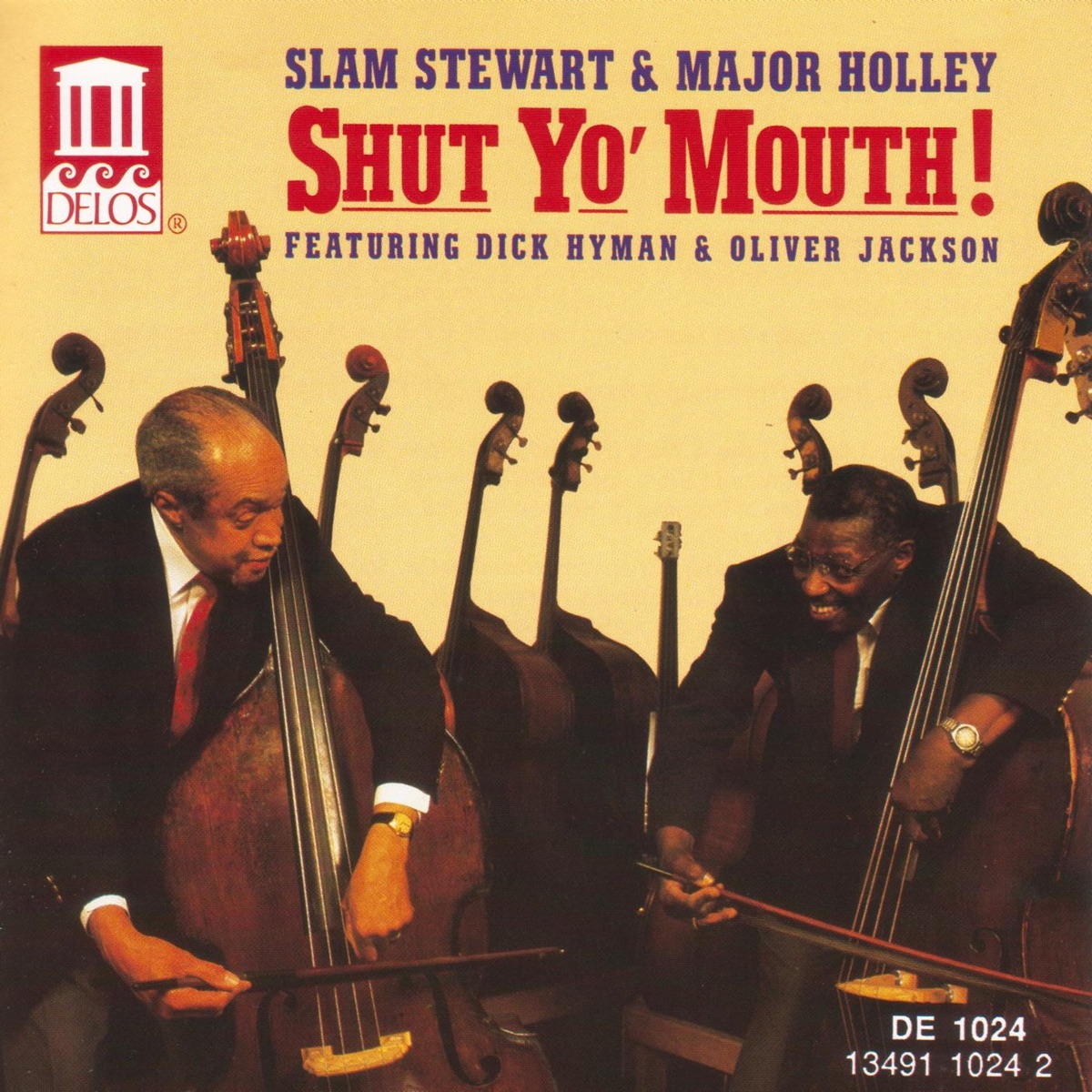 Shut Yo' Mouth! (feat. Dick Hyman & Oliver Jackson) by Major Holley & Slam Stewart album cover