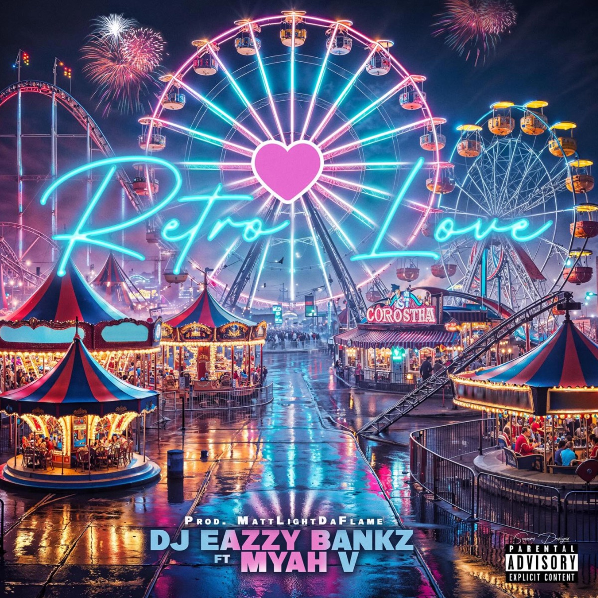 Retro Love (feat. Myah V) - Single by DJ Eazzy Bankz album cover