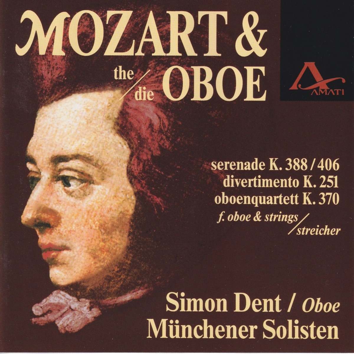 Mozart & the Oboe by Simon Dent & Münchener Solisten album cover