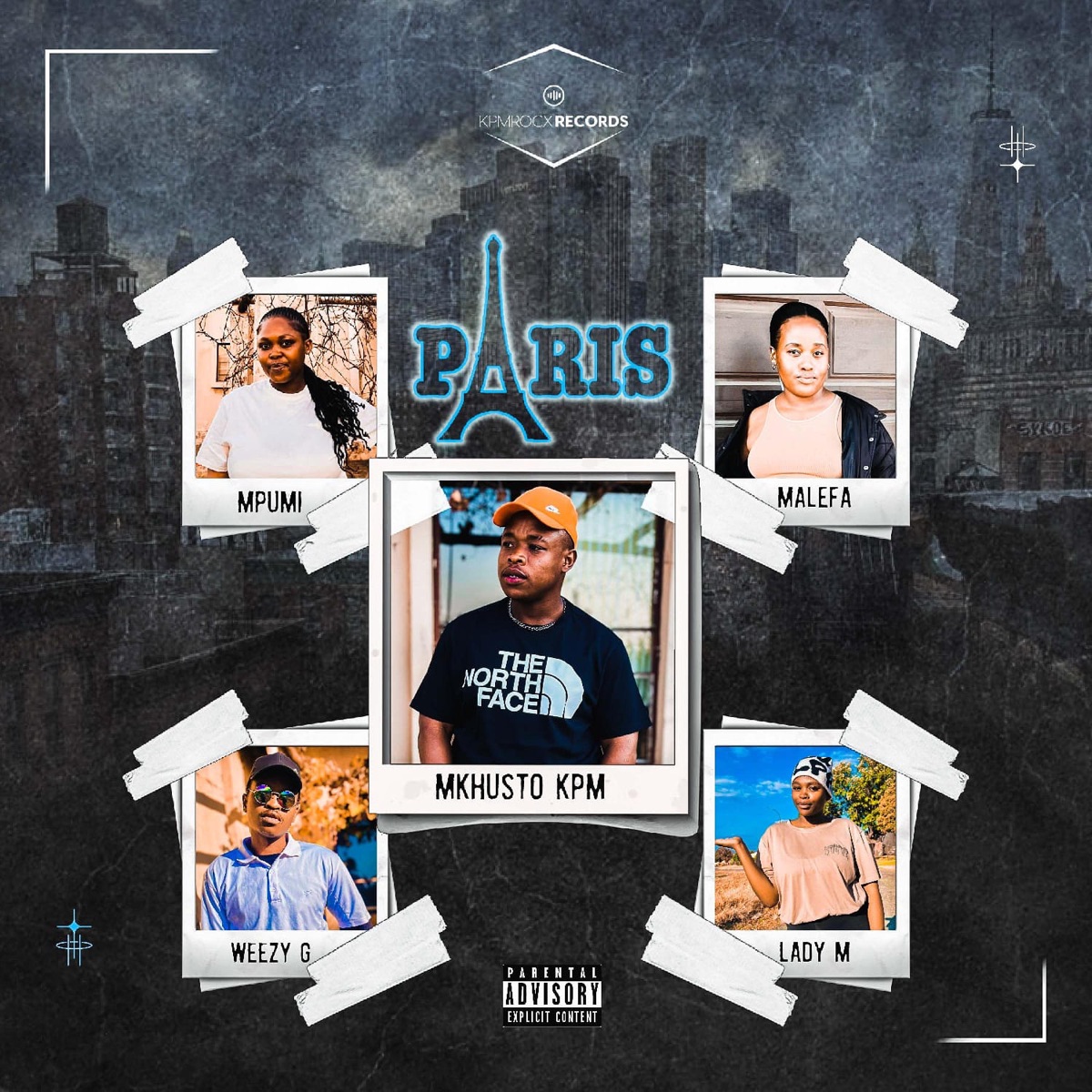 PARIS (feat. Lady M, Malefa, Mpumie, Weezy G, La Jay Da Dj & Deejaytoxicbeats) - Single by Mkhusto KPM album cover