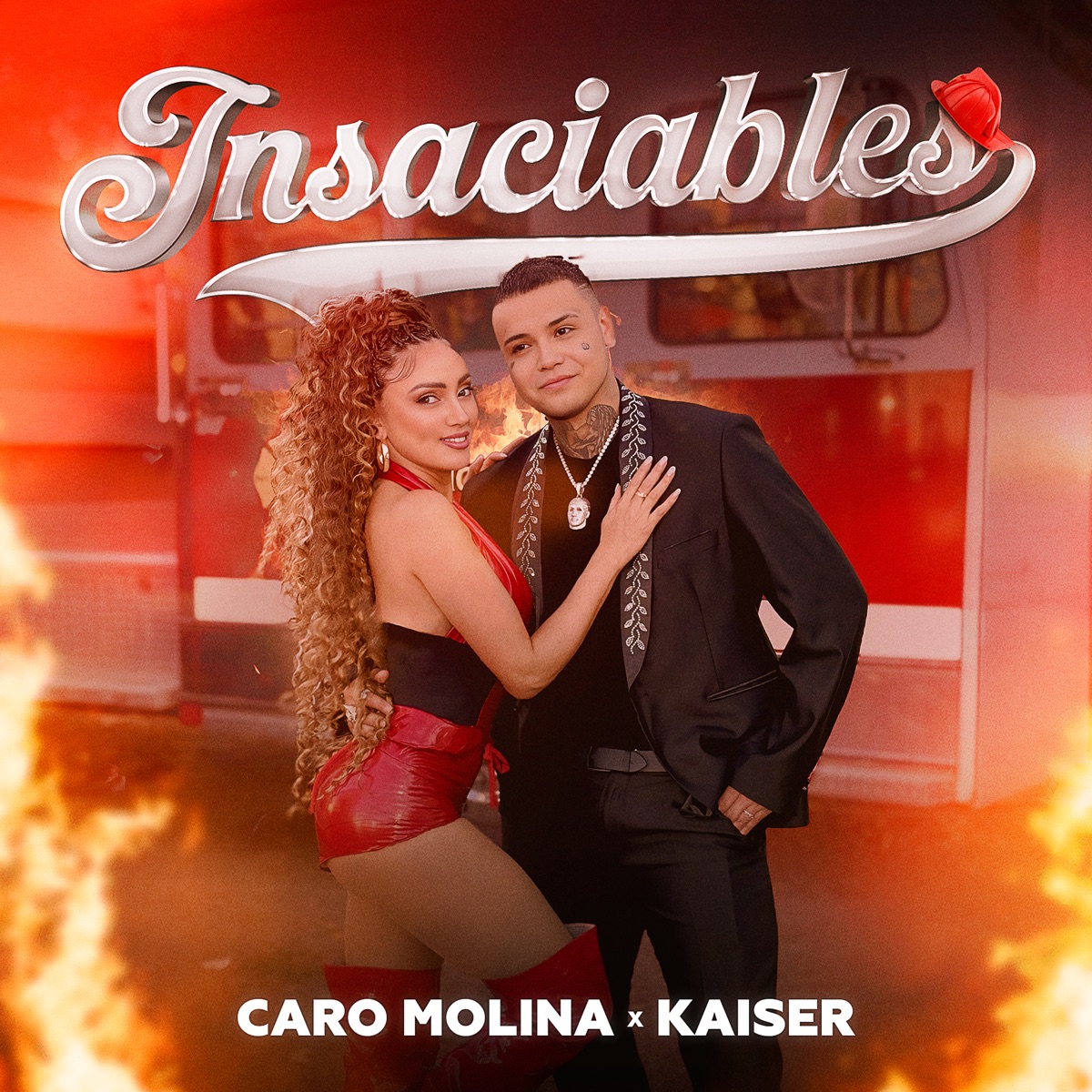 Insaciables (feat. Kaiser Oficial) - Single by Caro Molina album cover