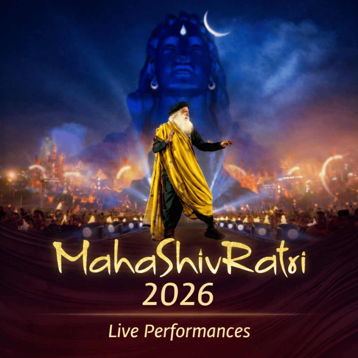 Mahashivratri 2026 | Live Performances (feat. Swaroop Khan, Aishwarya Nigam, Swagat Rathod, Prithvi Gandharv & Sandeep Narayan) by Sounds of Isha album cover