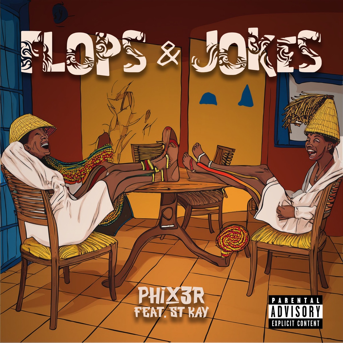 Flops & Jokes (feat. Stkay SA) - Single by Phix3r album cover