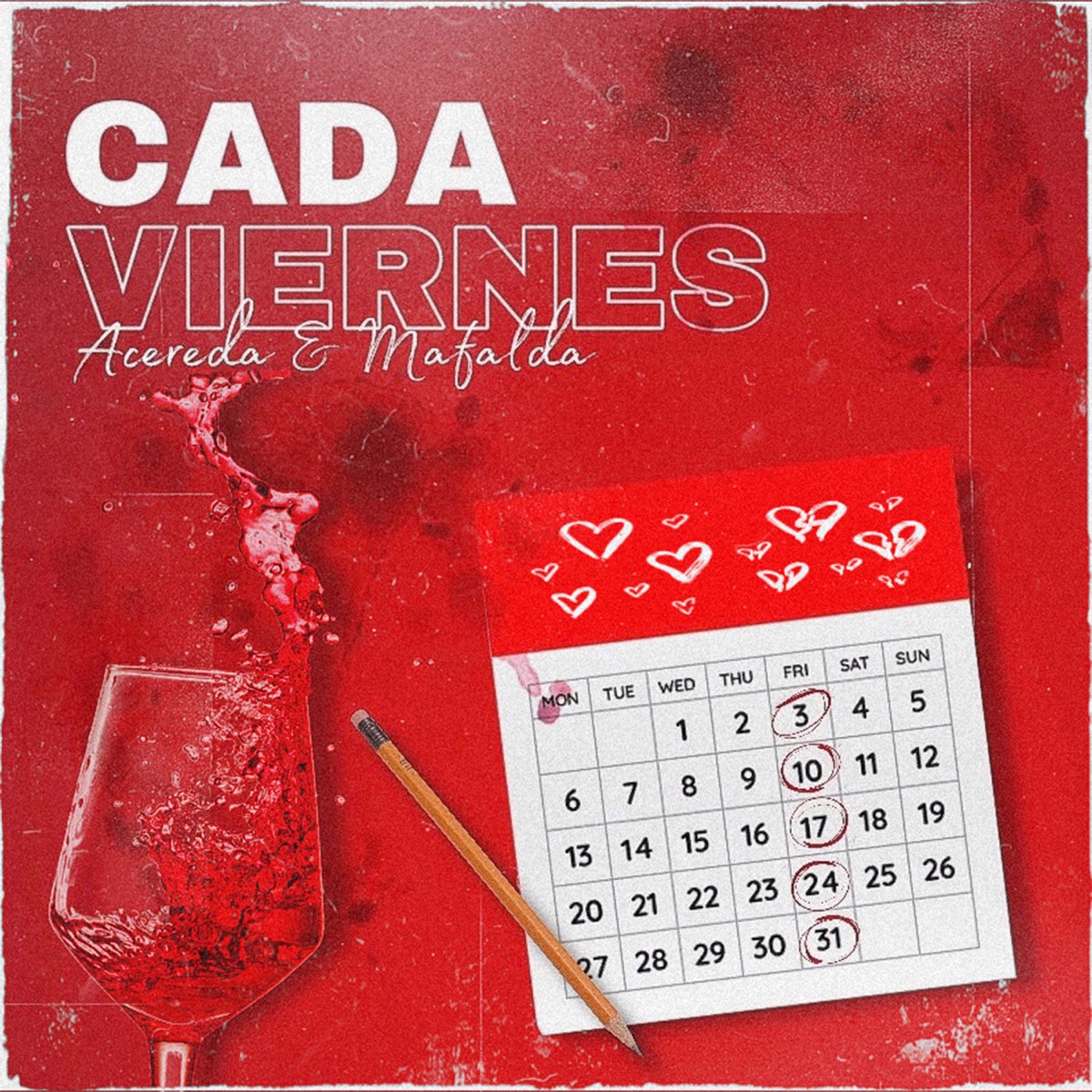 CADA VIERNES (feat. mafalda cardenal) - Single by Acereda album cover