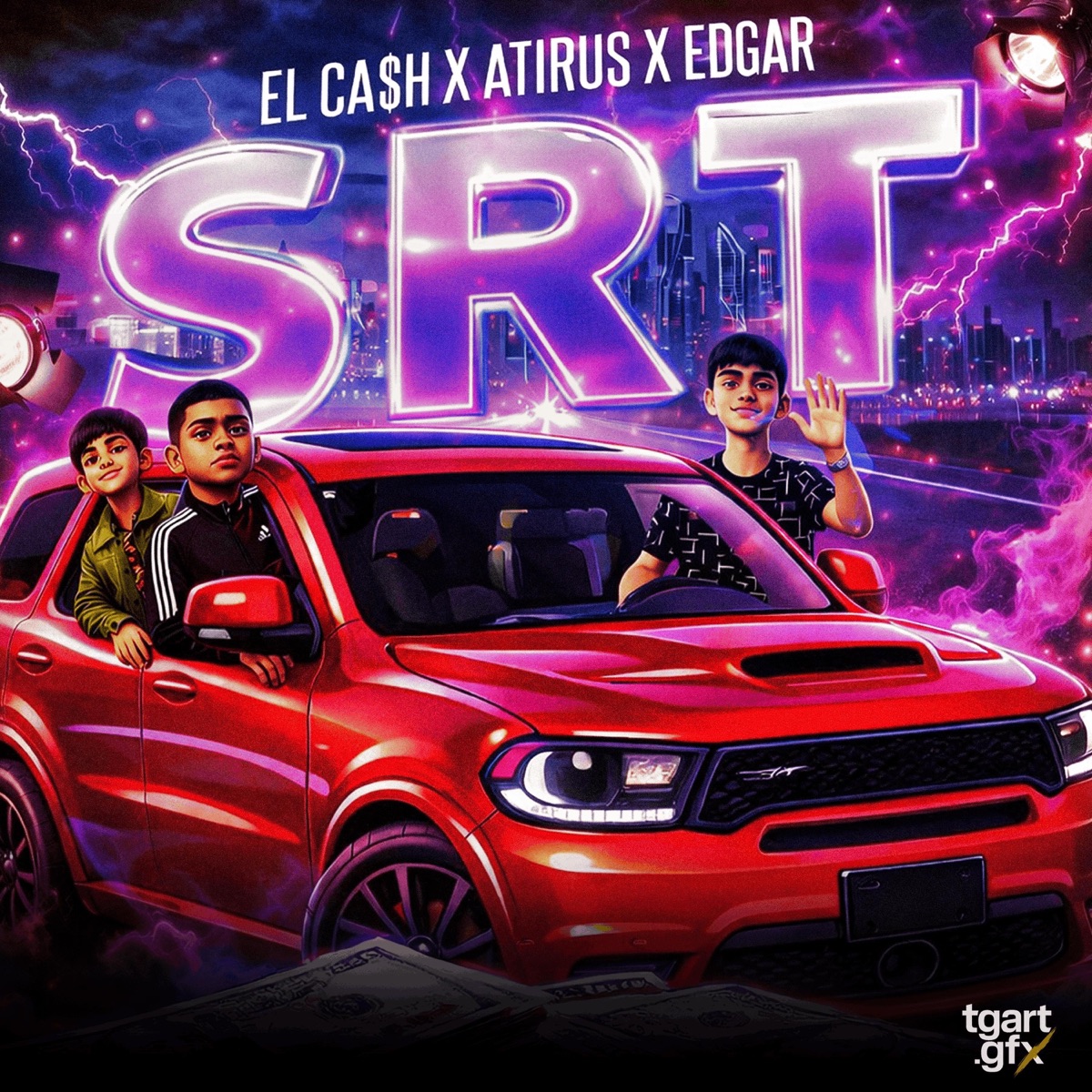 SRT (feat. Atirus & Edgar Rocha) - Single by El Ca$h album cover