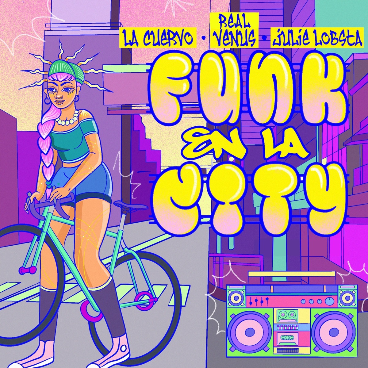 Funk En La City - Single by La Cuervo, REAL VENUS & Julie Lobsta album cover