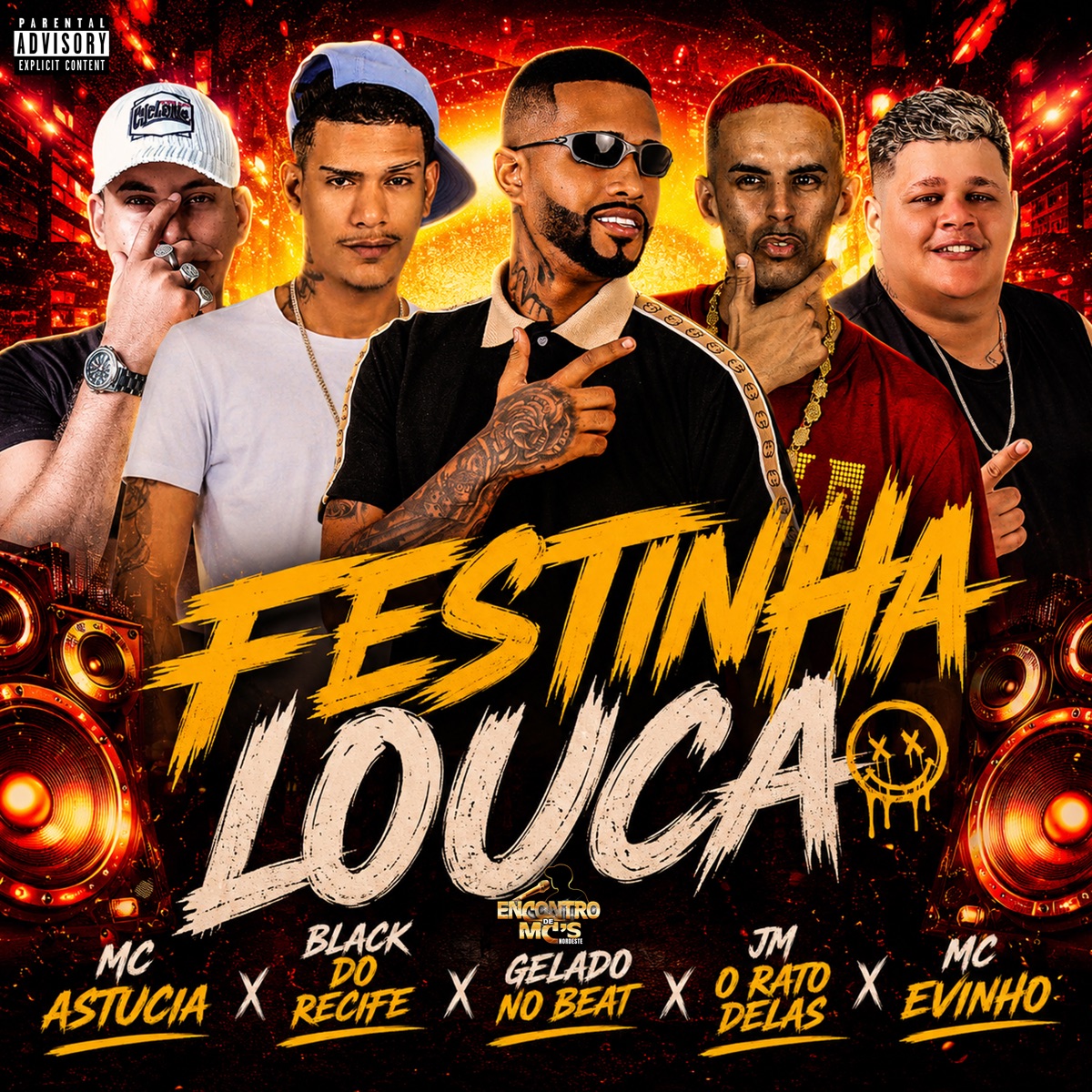 FESTINHA LOUCA (feat. Jm O Rato Delas) - Single by Gelado No Beat, Black do Recife, MC Astucia & Mc Evinho album cover